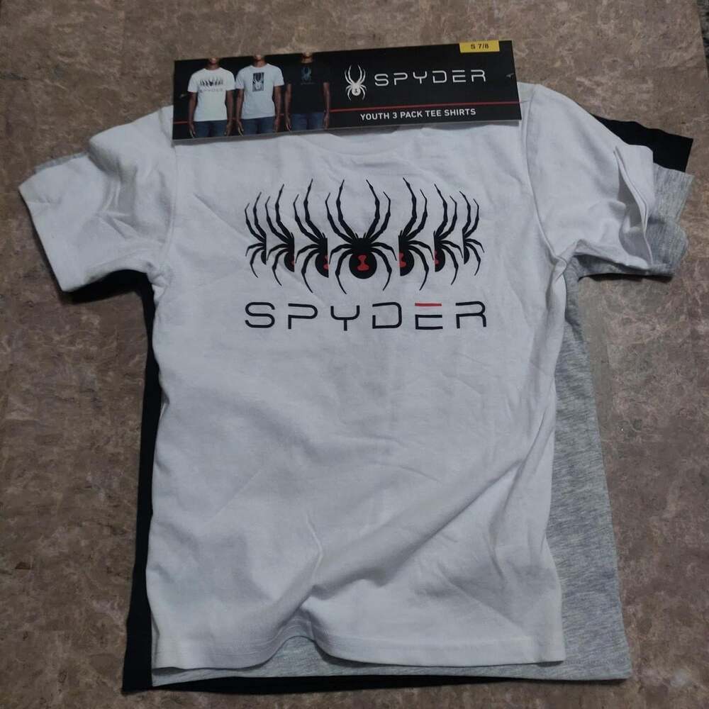 Spyder Kids' White and Black T-shirt